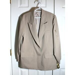 Dolan Left Coast Collection Sand Sable Bomber Sleeve Blazer sz M
